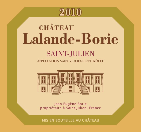 LALANDE BORIE 2010 (From Bordeaux)