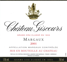 GISCOURS 2001 (From Bordeaux)
