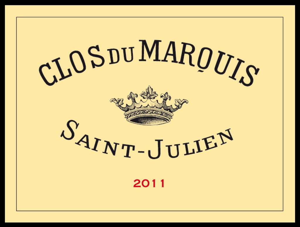 CLOS DU MARQUIS 2011 (From Bordeaux)