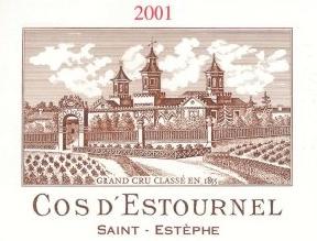 COS D'ESTOURNEL 2001 (From Bordeaux)